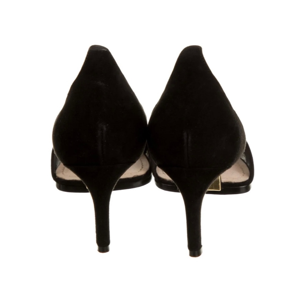 CHRISTIAN DIOR Leather Crystal Embellishments D'Orsay Pumps - Picture 4 of 5